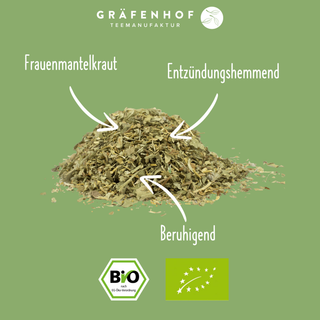Graefenhofs Frauenmanteltee ist frisch und 100% bio