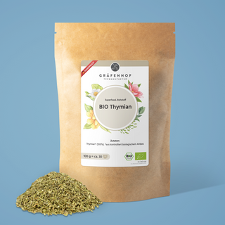 BIO Thymiantee Gräfenhof - Vorderseite