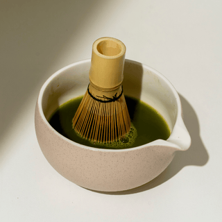 Matcha Schale mit Besenhalter