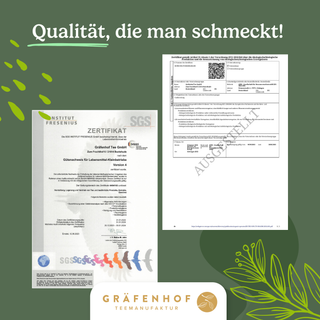 Analyse Zertifikat Bio Yerba Mate Tee