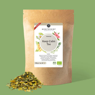 Keep Calm Tee, 15 Pyramidenbeutel