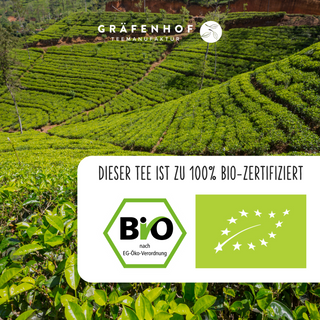 Dieser Tee ist zu 100% Bio-Zertifiziert