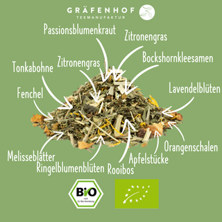 Die Benefits unseres Schlaftees - Mit ausgewählten Sorten - für mehr Entspannung und besseren Schlaf