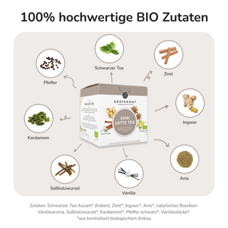 BIO Chai Latte, 15 Pyramidenbeutel